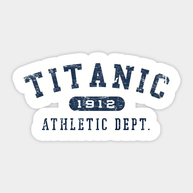 Titanic Athletic Dept. Sticker by MindsparkCreative